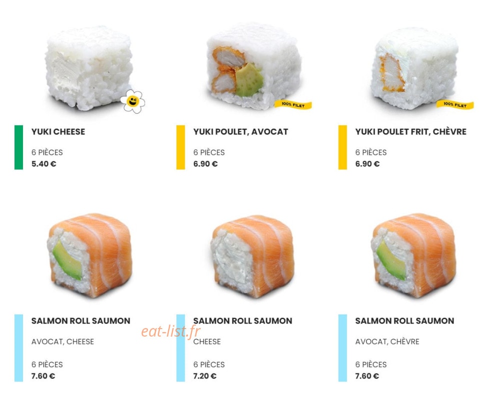 Easy Sushi — carte page 9