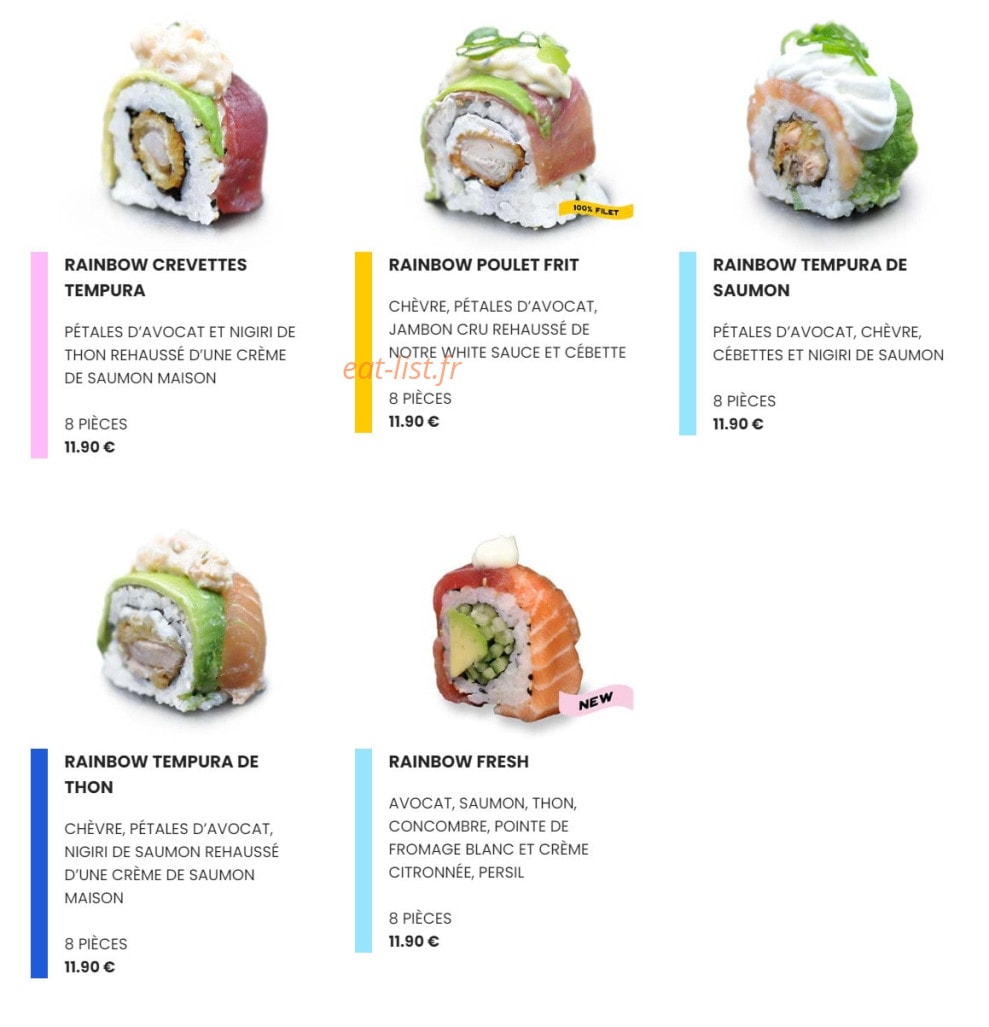 Easy Sushi — carte page 7