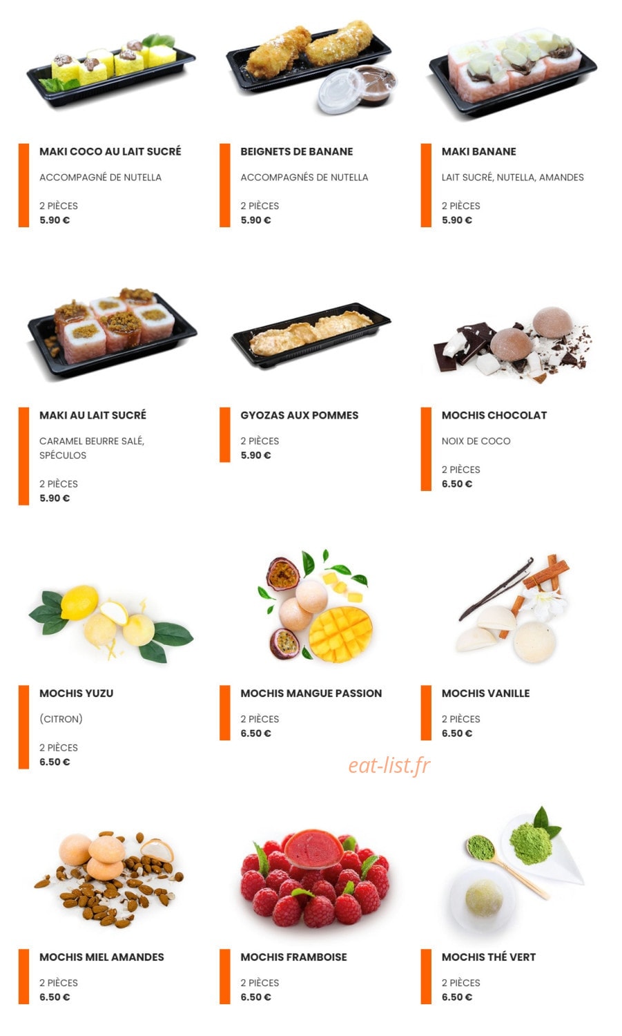 Easy Sushi — carte page 17