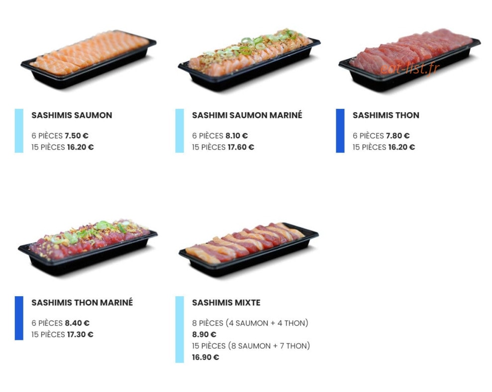 Easy Sushi — carte page 11