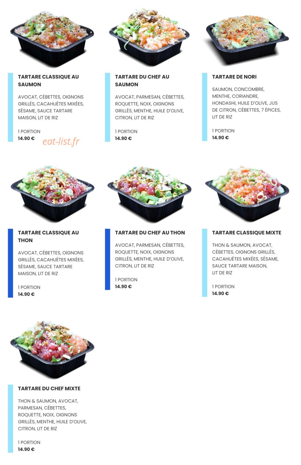 Easy Sushi — carte page 13