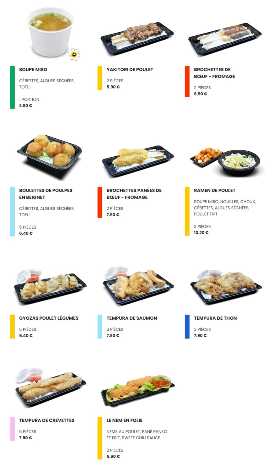 Easy Sushi — carte page 15