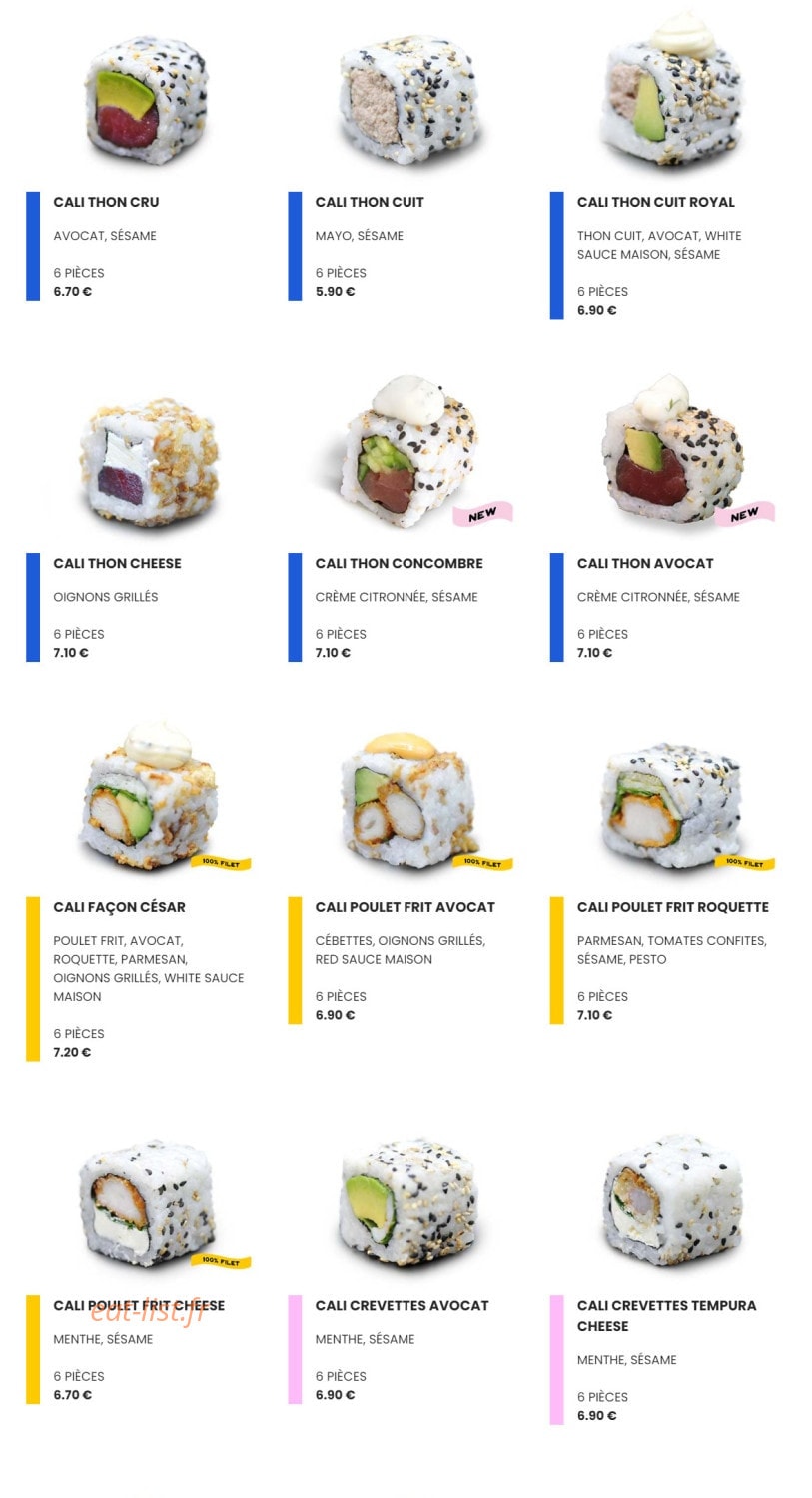 Easy Sushi — carte page 5