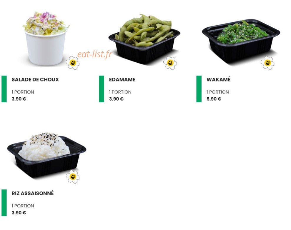 Easy Sushi — carte page 16