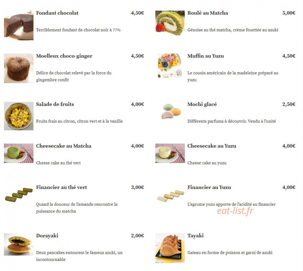 Itamae — carte page 7