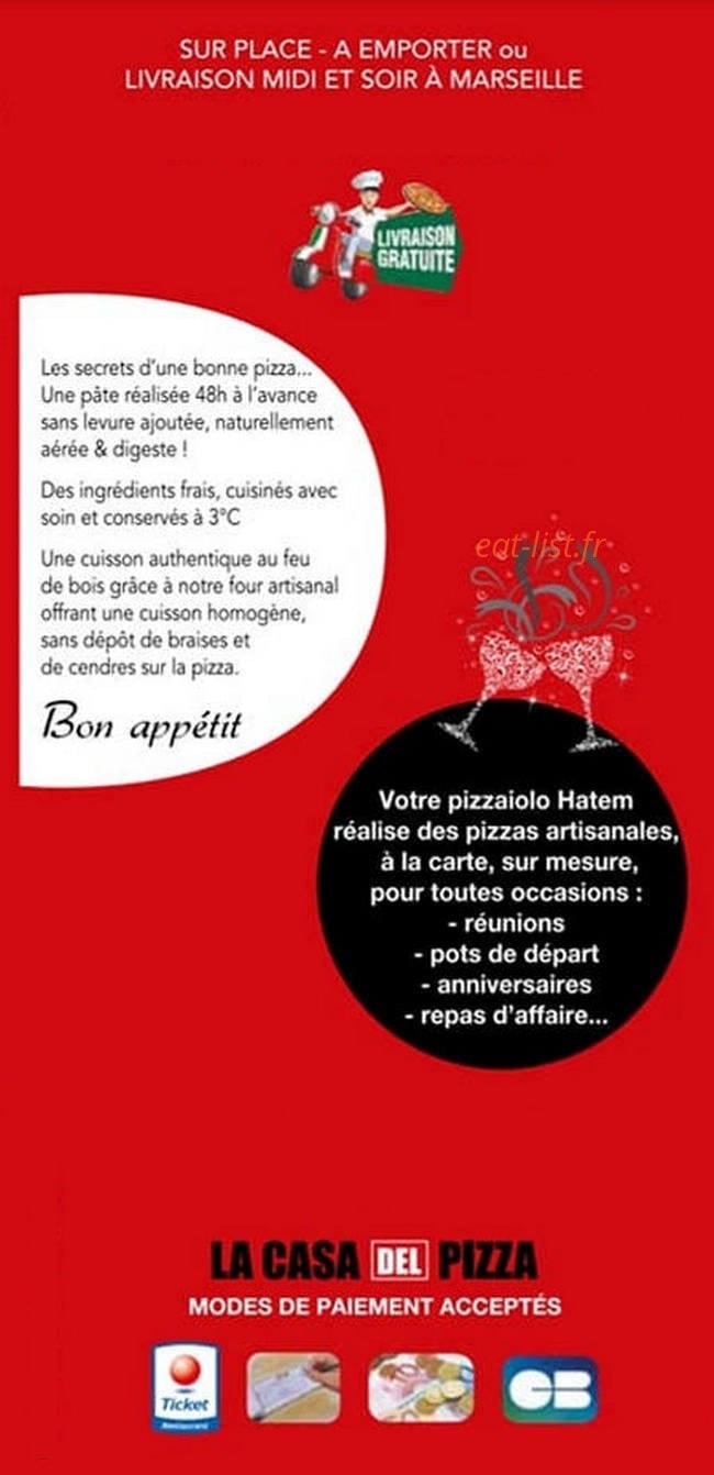 La Casa Del Pizza — carte page 3