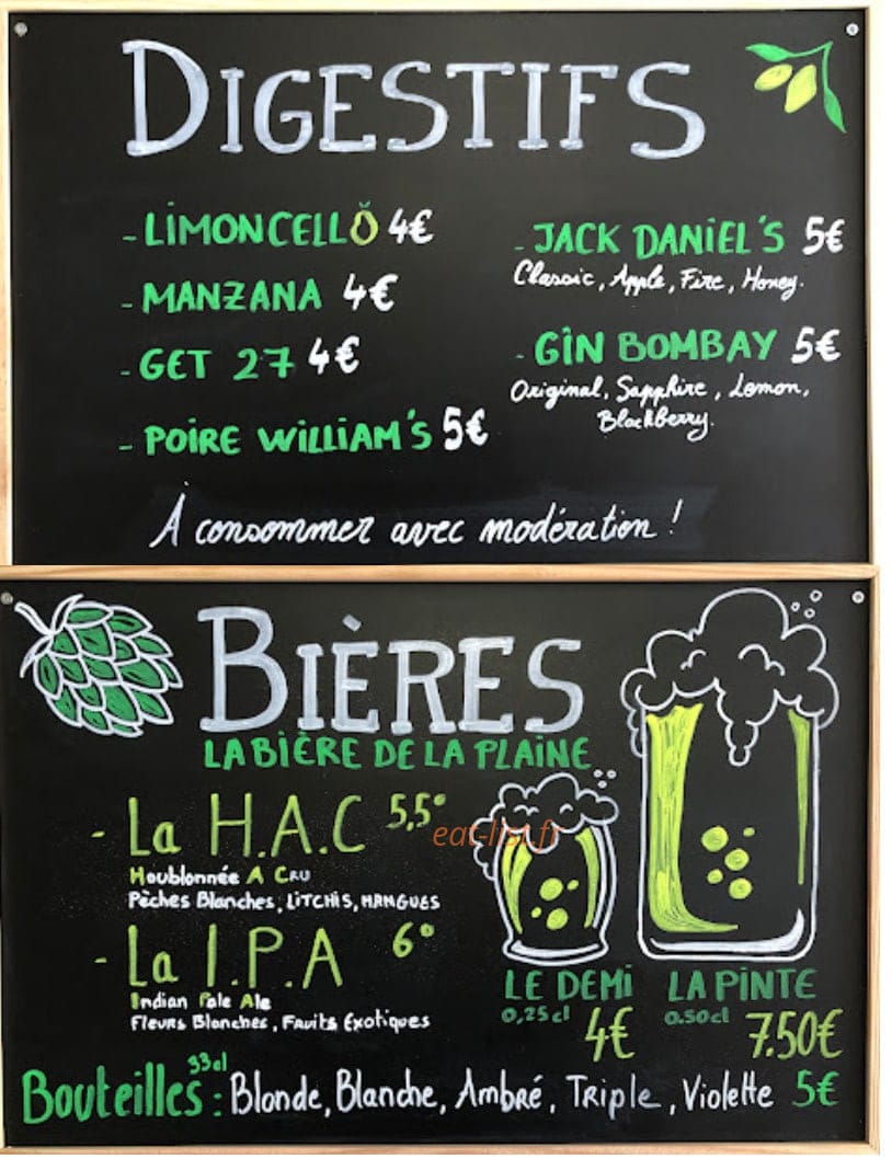 La Piccoline — carte page 6