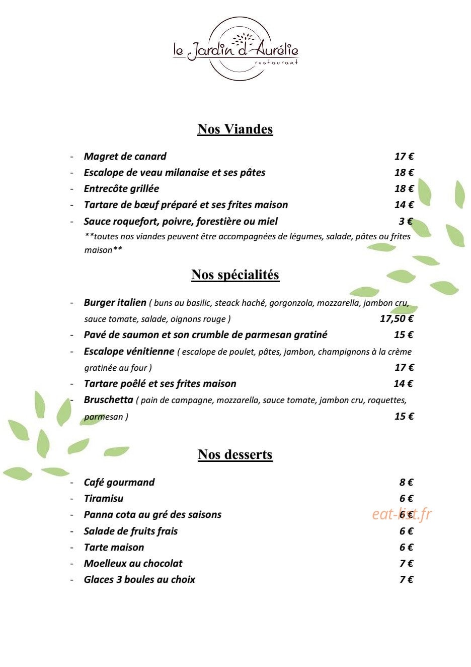 Le jardin d'Aurélie — carte page 2