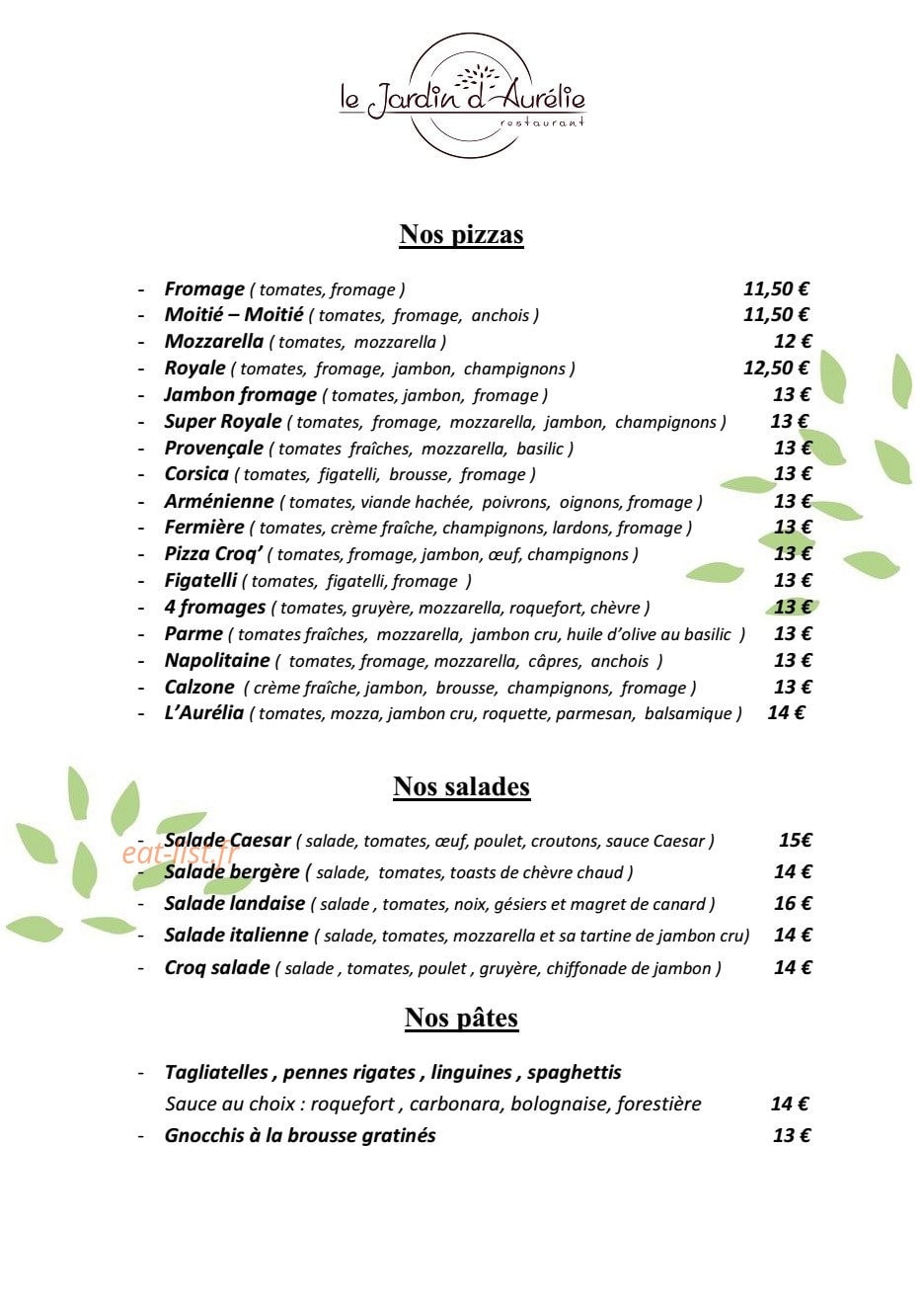 Le jardin d'Aurélie — carte page 1