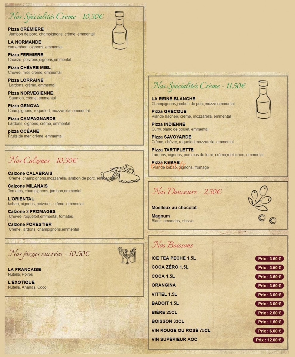 Le Pallavicini — carte page 2