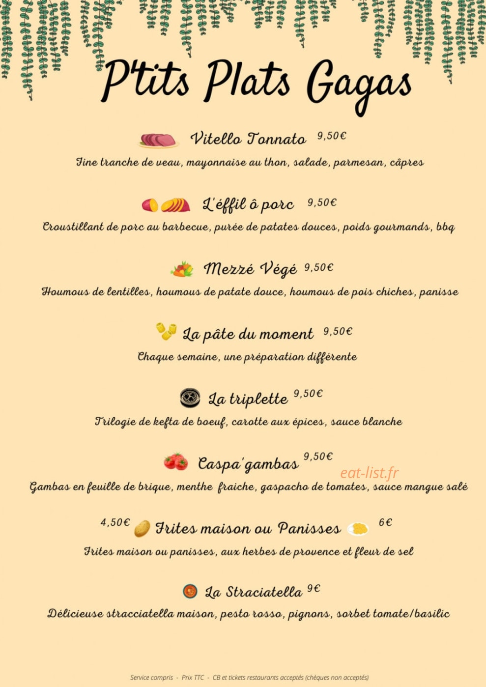 Les Gagas — carte page 2