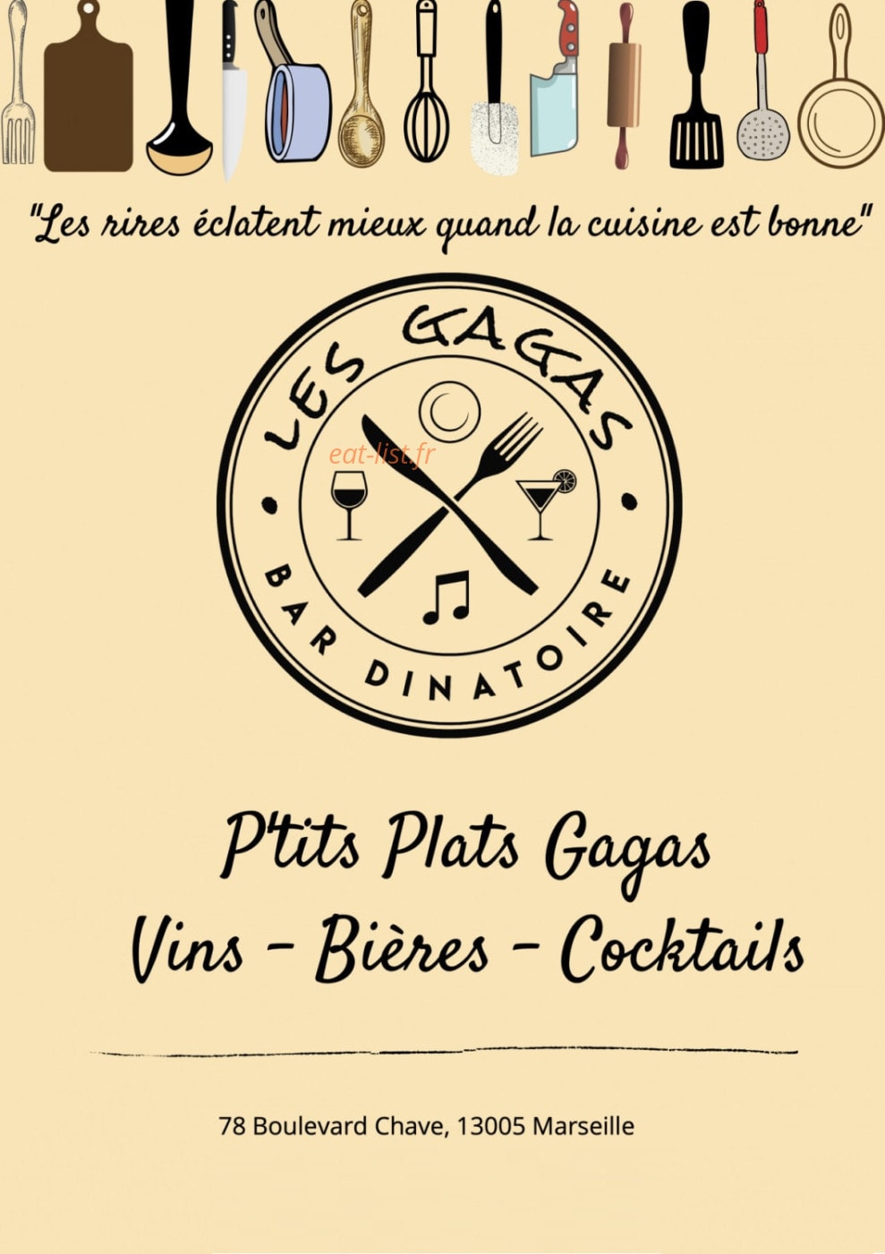 Les Gagas — carte page 1
