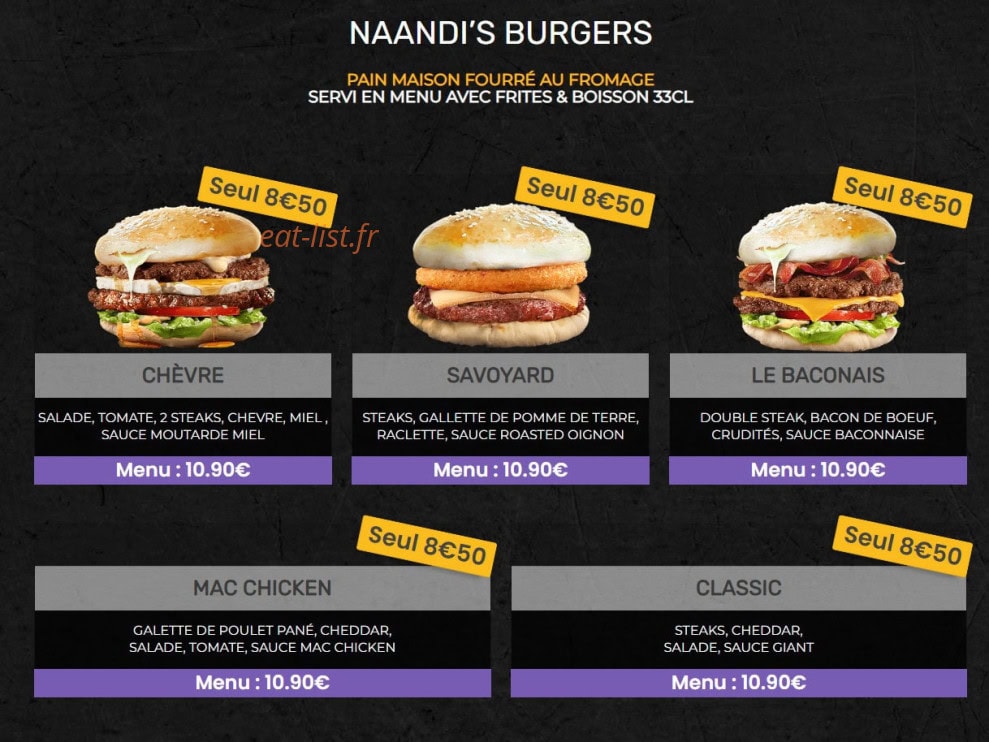 Naandi's — carte page 2