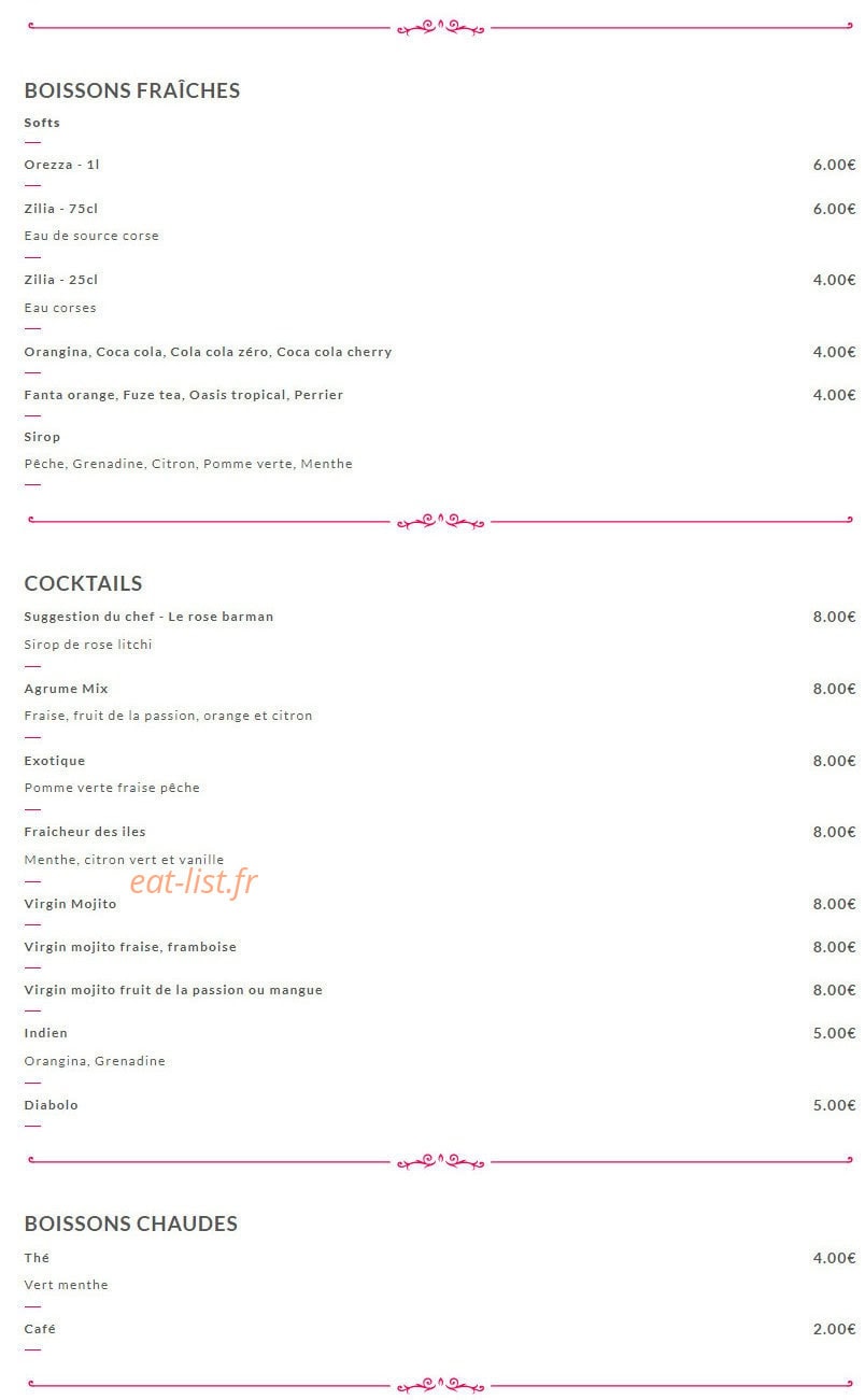 Restaurant le medusa — carte page 4