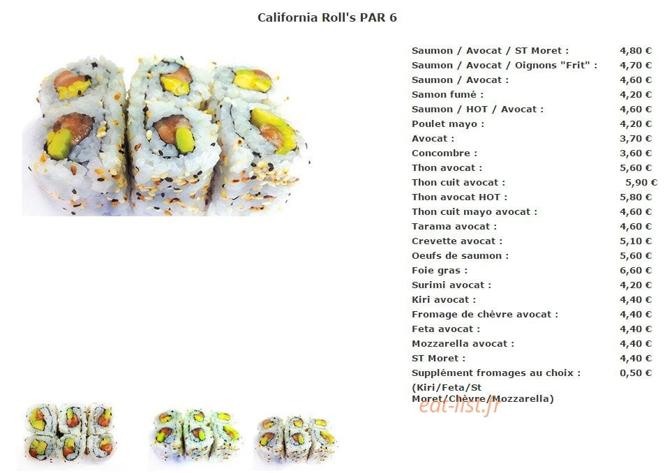 Sushi by nem — carte page 3