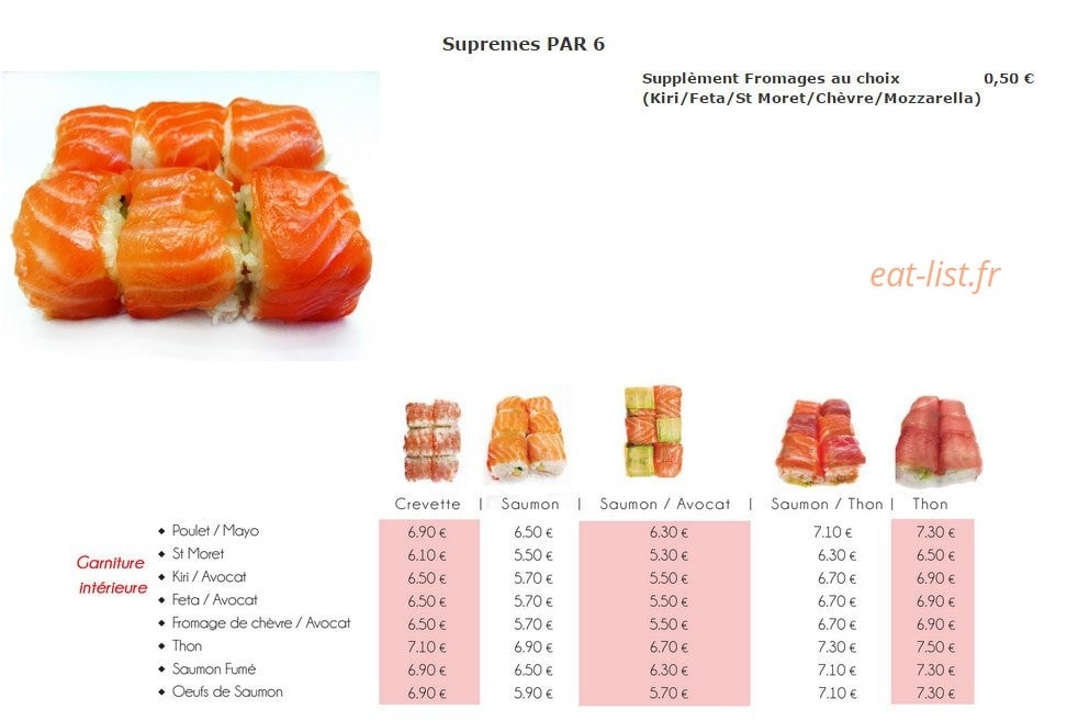 Sushi by nem — carte page 4