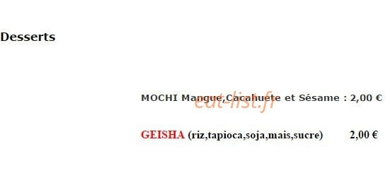 Sushi by nem — carte page 16