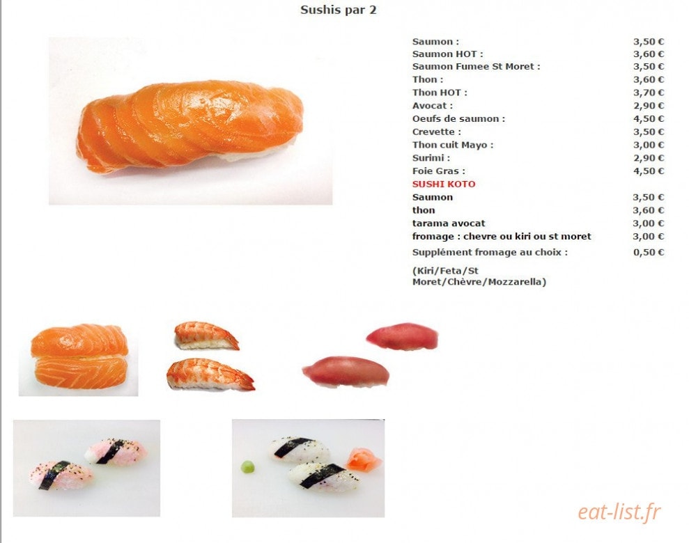Sushi by nem — carte page 1