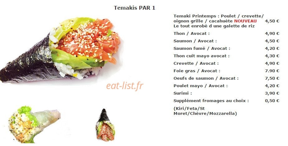 Sushi by nem — carte page 6