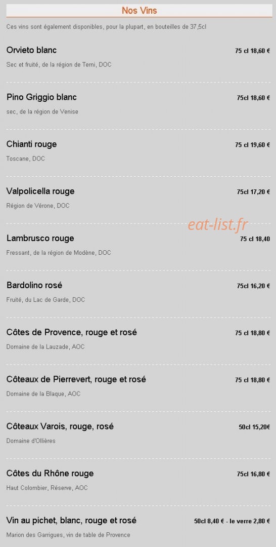 Al Dente — carte page 7
