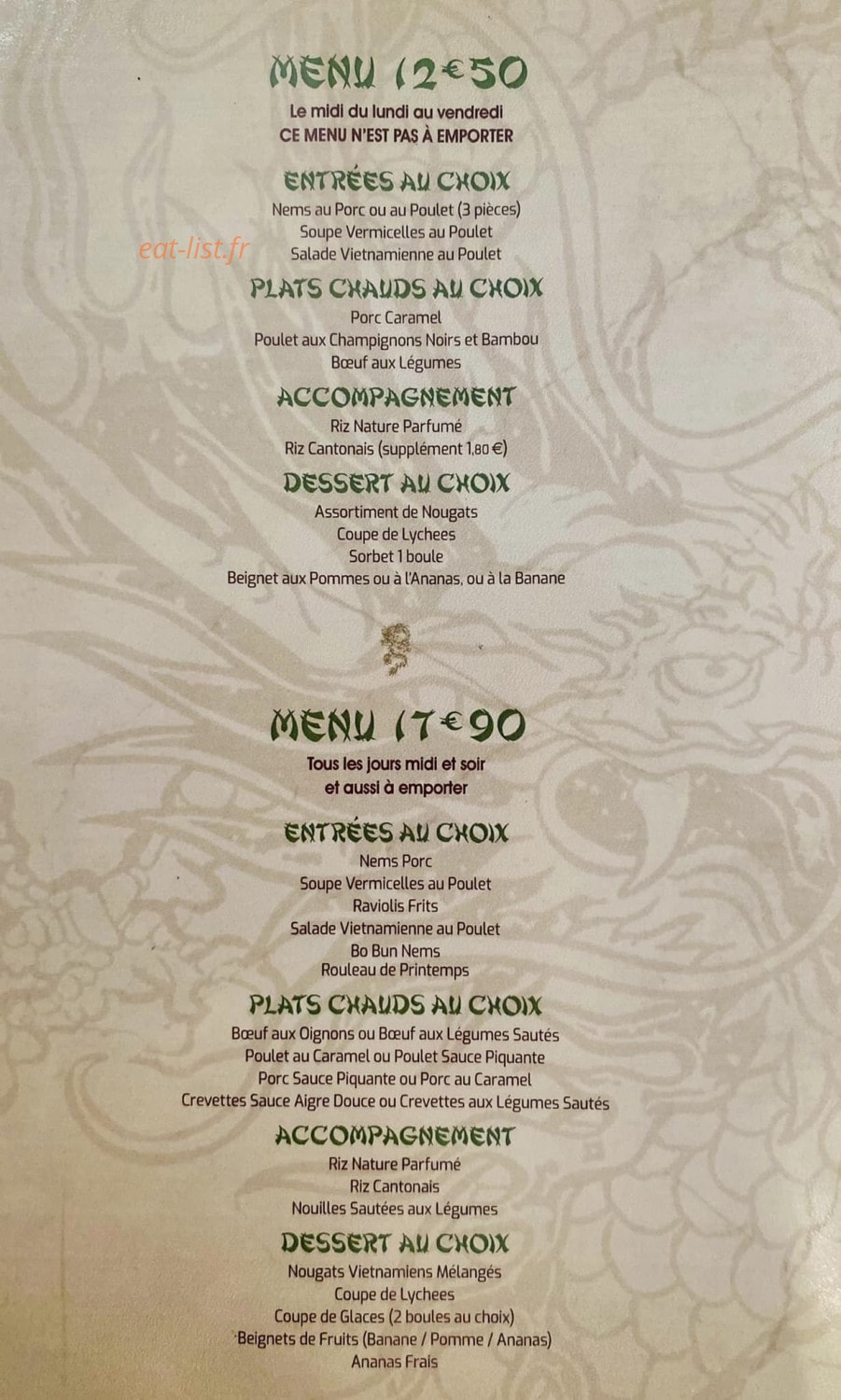 Au Viet Thai — carte page 3