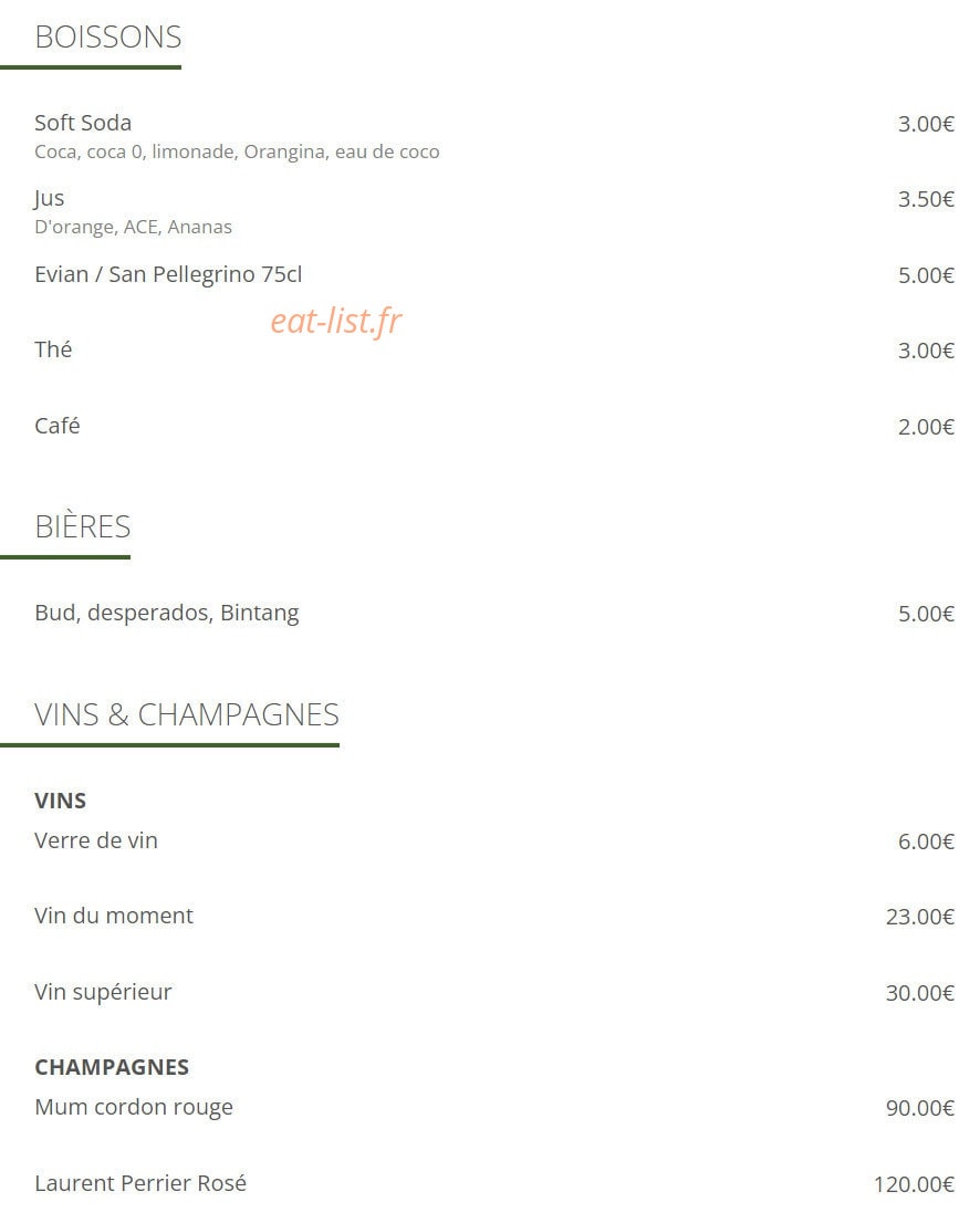 Bali Bali — carte page 4