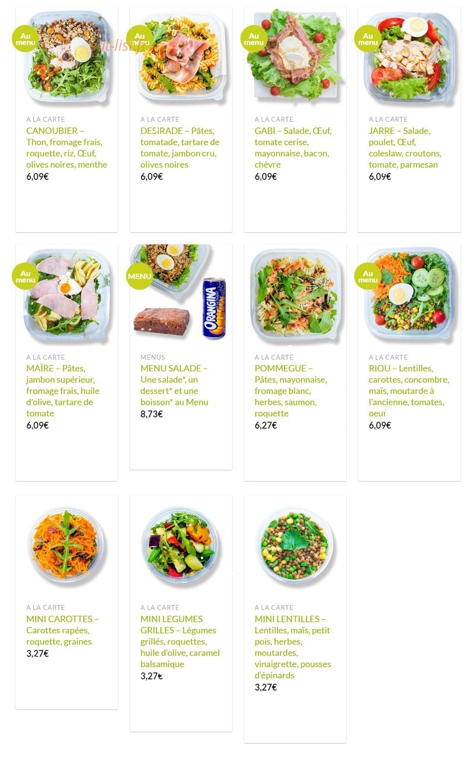 Bistro Massilia — carte page 4
