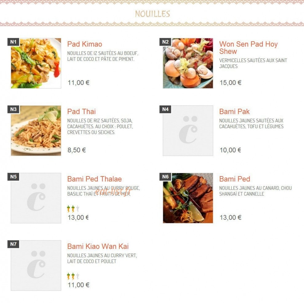 C thai — carte page 7