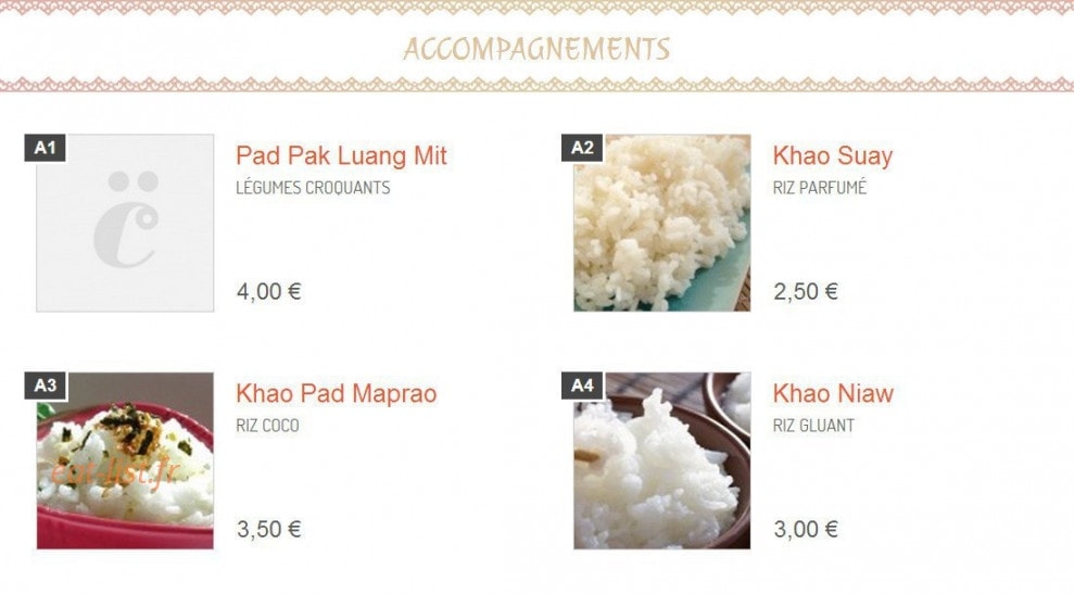 C thai — carte page 8