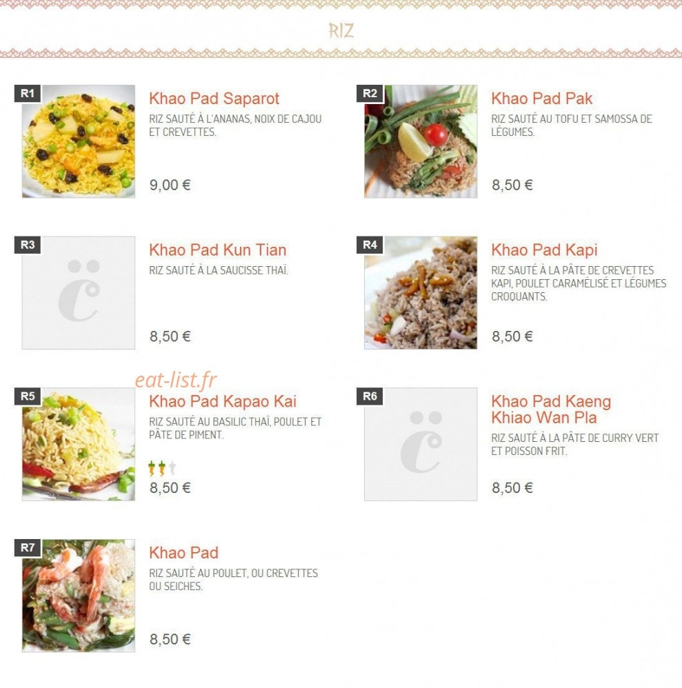 C thai — carte page 4