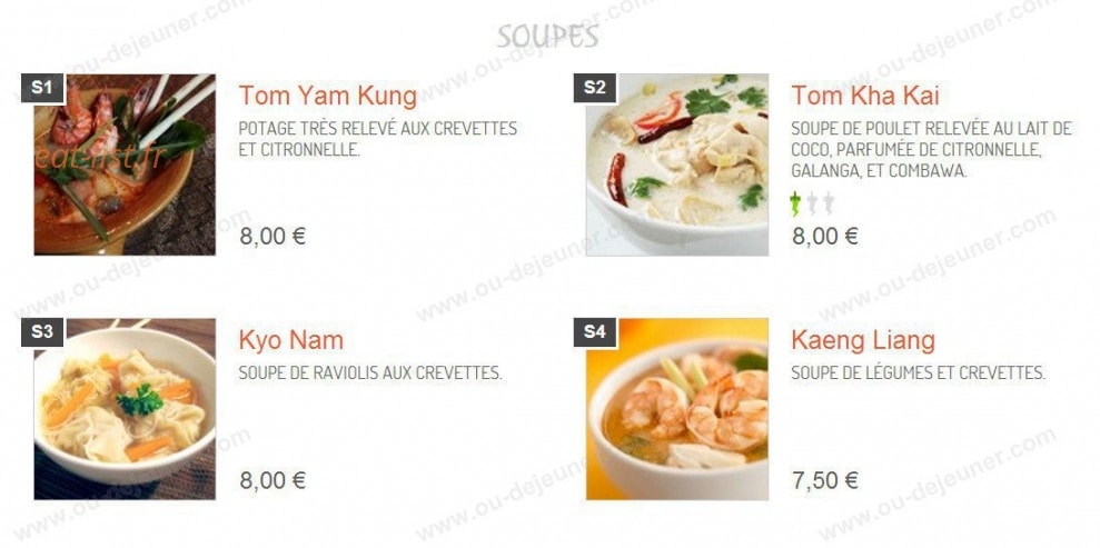 C thai — carte page 3