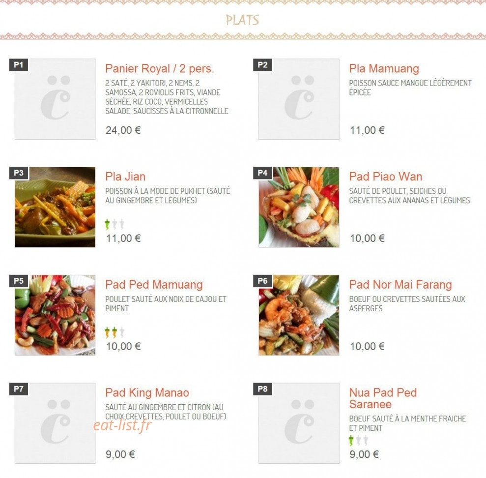 C thai — carte page 5