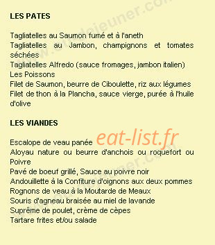 Café de la Banque — carte page 2