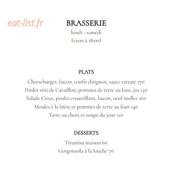 Café La Muse — carte page 2