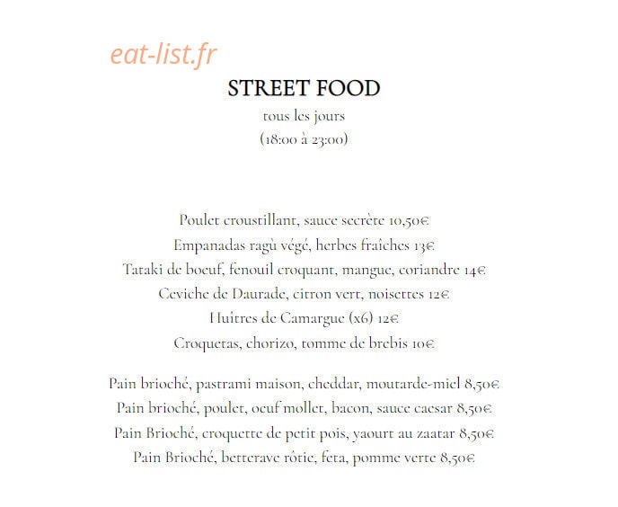 Café La Muse — carte page 3