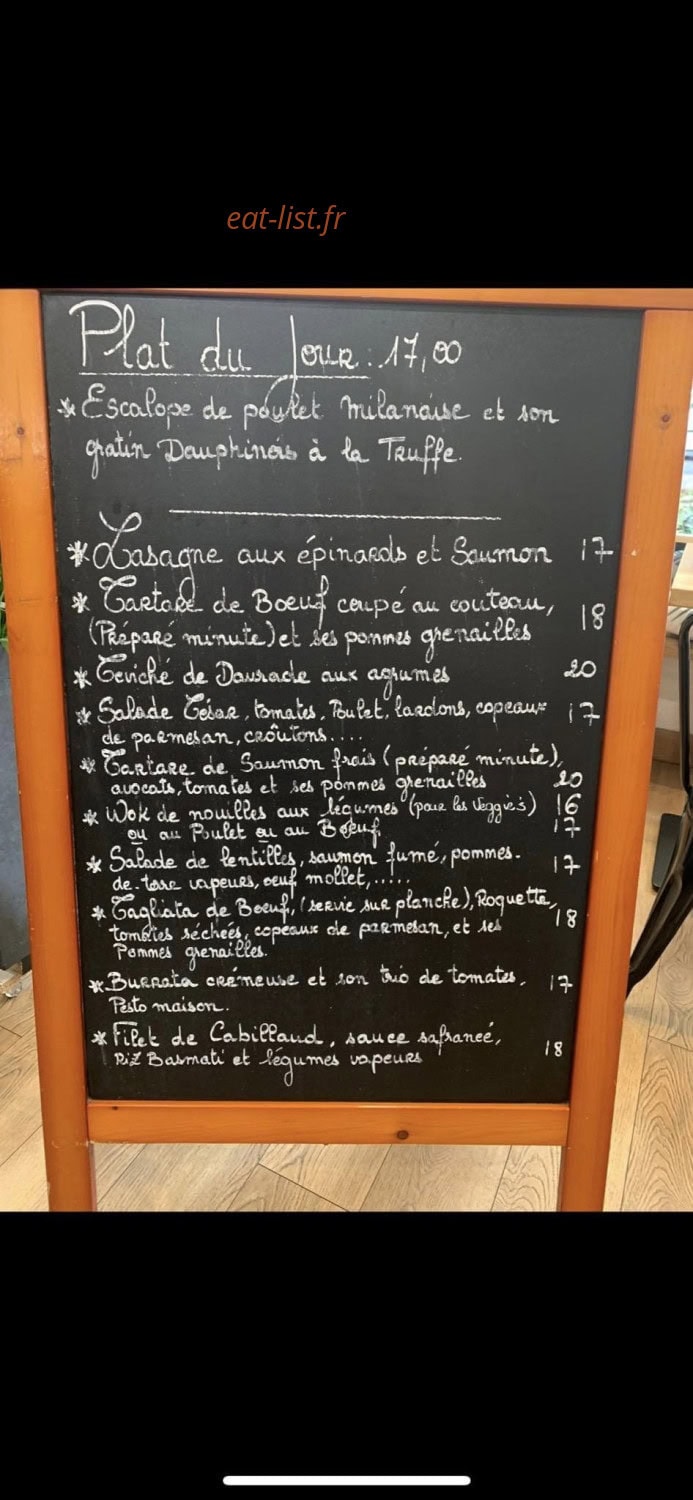 Chez Colette — carte page 1