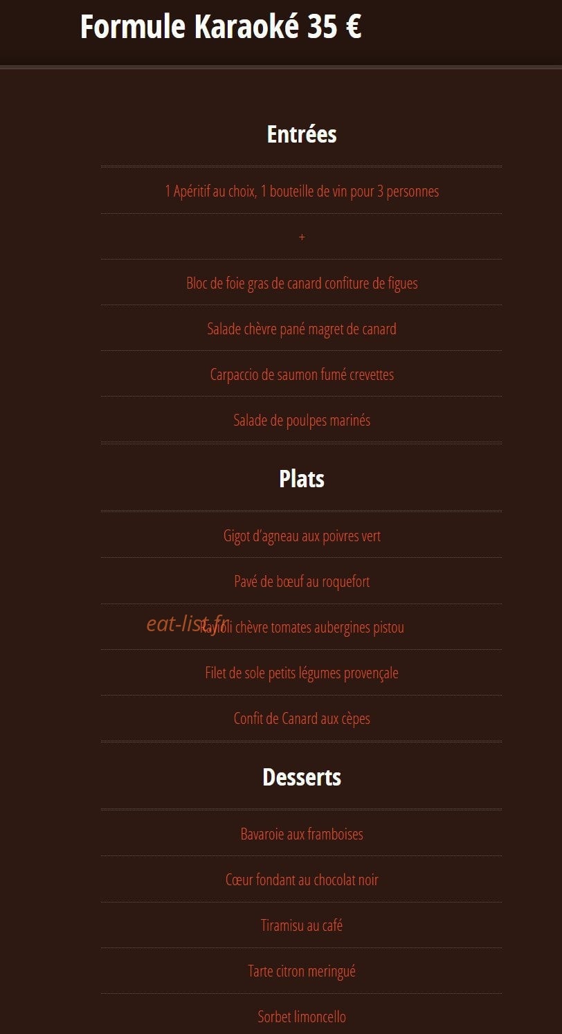 Chez Ida — carte page 3