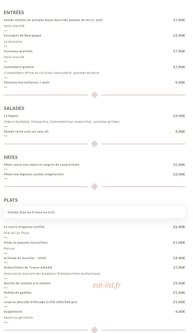 Chez Nous — carte page 1