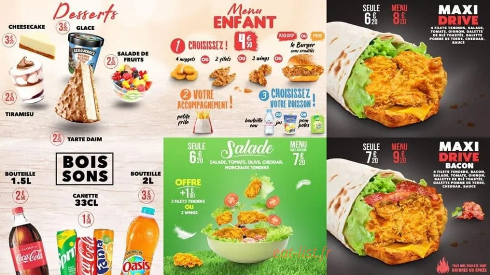 Chicken Drive — carte page 4