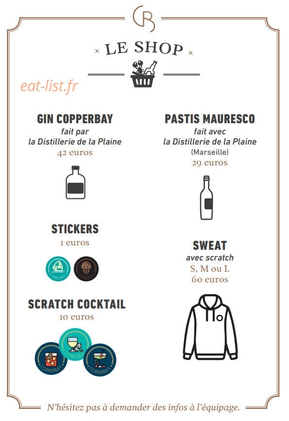 CopperBay — carte page 17