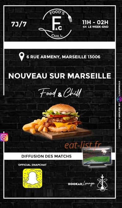 Food's & Chill — carte page 1