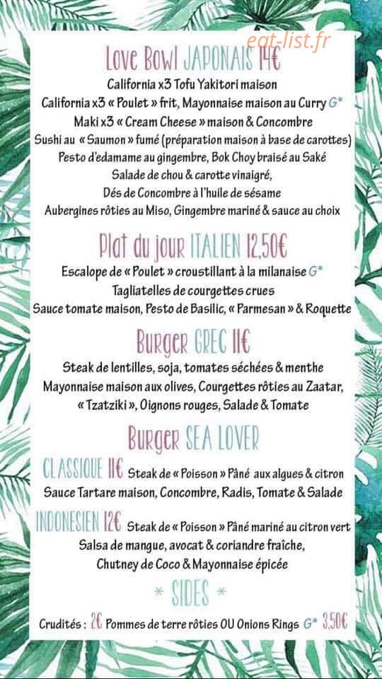 Green Love — carte page 1