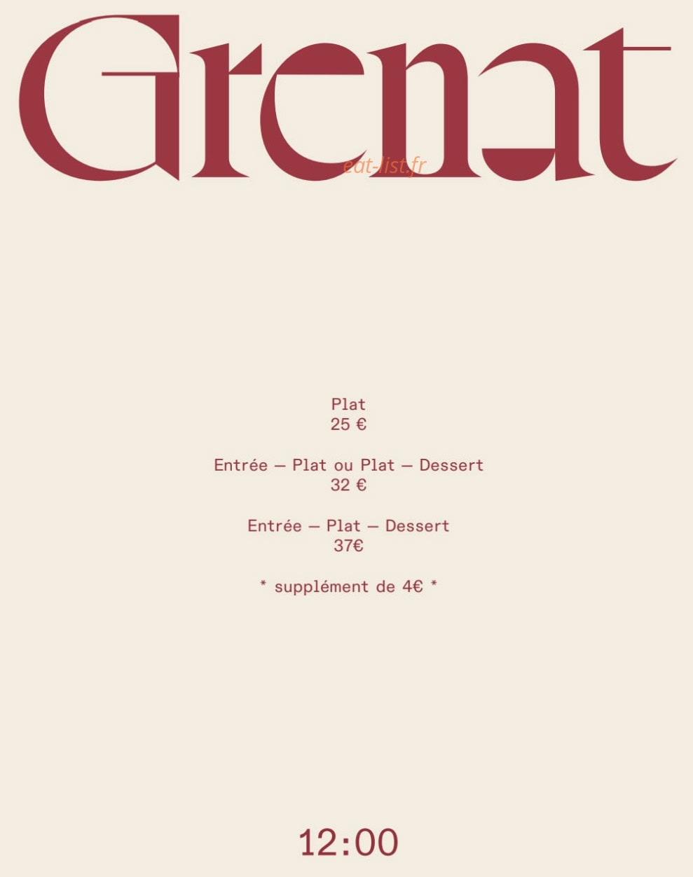 Grenat — carte page 1