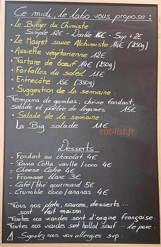L'alchimiste — carte page 1