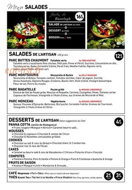 L'Artisan du Burger — carte page 3