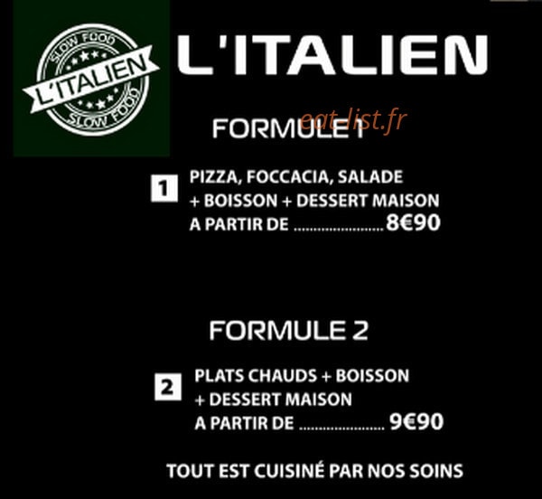 L'Italien — carte page 1