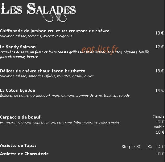 La Fiesta — carte page 1