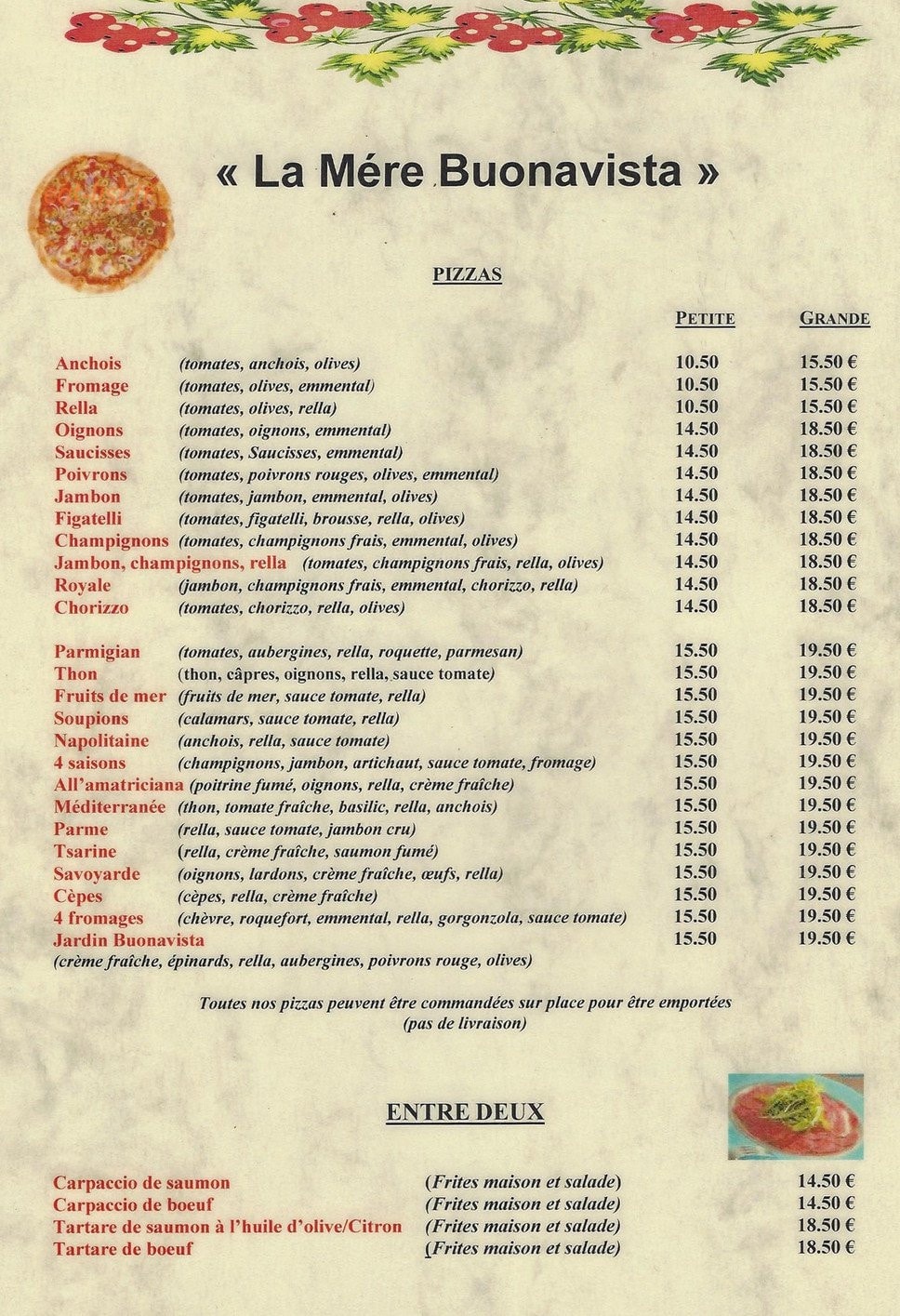 La Mere Buonavista — carte page 1