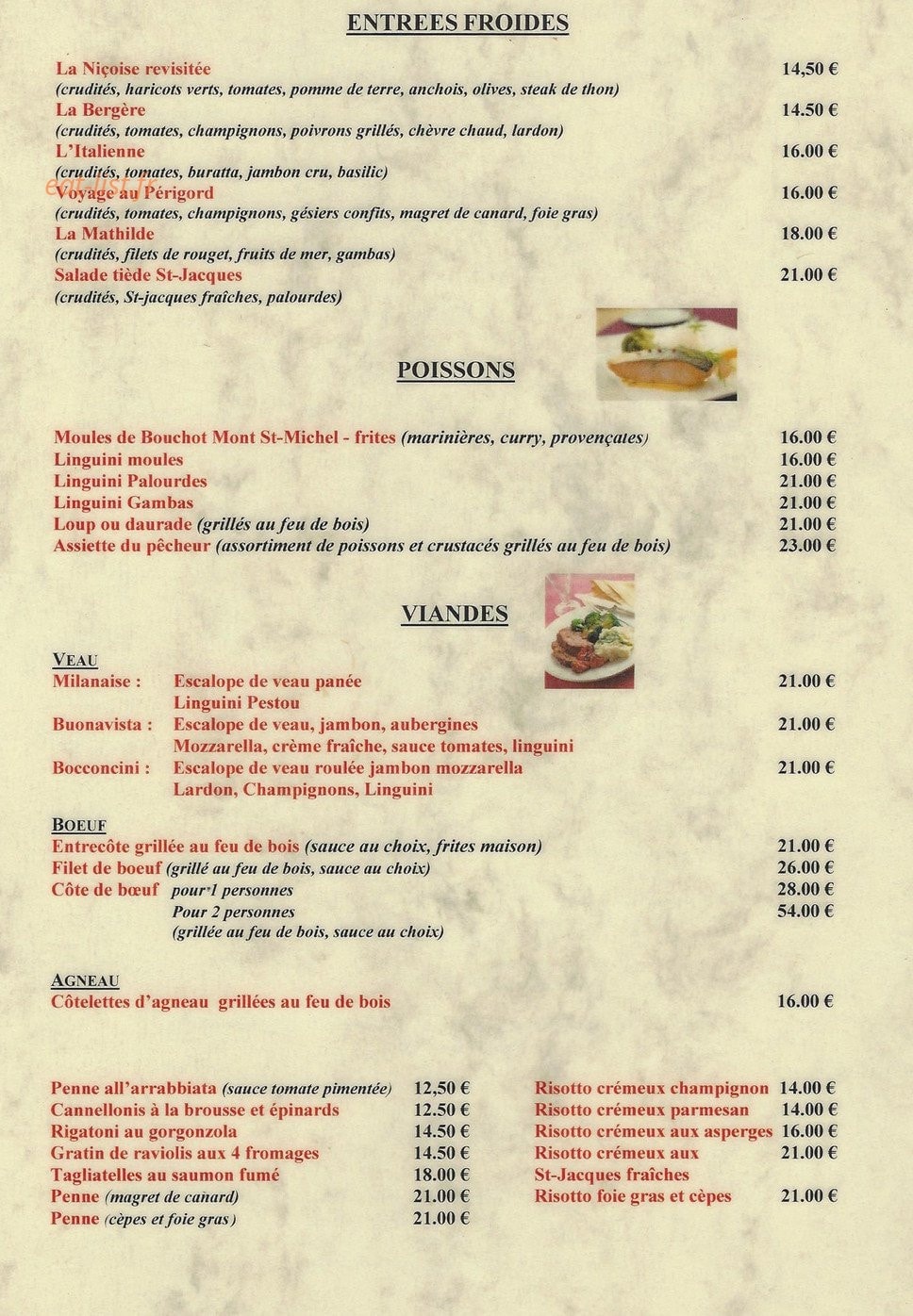 La Mere Buonavista — carte page 2