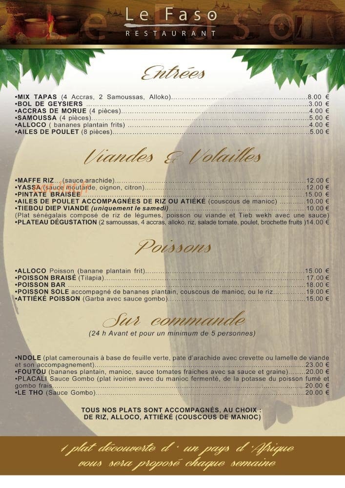 Le Faso — carte page 1